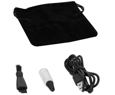 MANTA SHAVIO PRO HS-02CH brezžični strižnik, za obraz / glavo / telo, 8 nastavkov, rezila iz titana, polnilna baterija, LED zaslon, IPX7 vodoodpornost, USB Type-C, +dodatki, srebrn (Midnight Chrome)