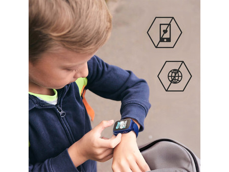 MANTA STELIO JUNIOR 4G otroška pametna ura, 4G LTE, SIM, modra (Navy Blue)