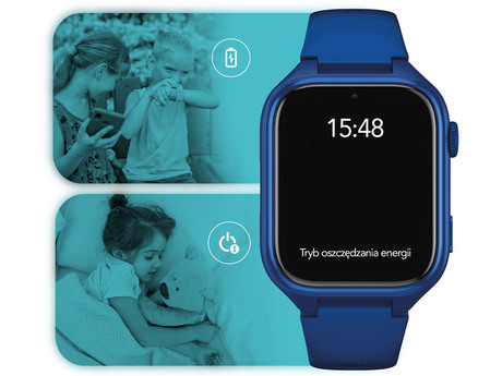 MANTA STELIO JUNIOR 4G otroška pametna ura, 4G LTE, SIM, modra (Navy Blue)