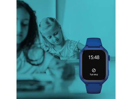 MANTA STELIO JUNIOR 4G otroška pametna ura, 4G LTE, SIM, modra (Navy Blue)
