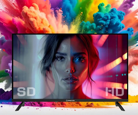 MANTA MATV001LHN32 LED TV sprejemnik, 32" (81cm), HD, HyperVision GPU, Dolby STEREO 5.1, DVB-C/T/T2/S/S2/HEVC, Hotel Mode, 2x HDMI, 2x USB, 1x CI+, Frameless oblika