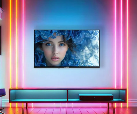 MANTA MATV001LHN32 LED TV sprejemnik, 32" (81cm), HD, HyperVision GPU, Dolby STEREO 5.1, DVB-C/T/T2/S/S2/HEVC, Hotel Mode, 2x HDMI, 2x USB, 1x CI+, Frameless oblika