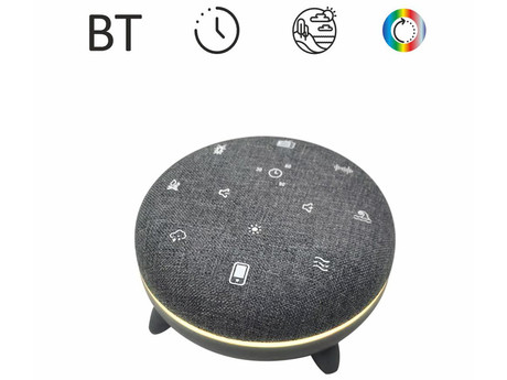 MANTA SPK03-GR SZUMI GO prenosni zvočnik, Bluetooth, 3W, polnilna baterija, RGB LED osvetlitev, White Noise zvočni učinki, časovnik / timer, siv (Dust Gray)