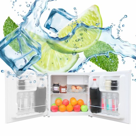 MANTA MM515P mini hladilnik, 46L, 6-stopenjski nadzor temperature, učinkovito hlajenje, predal z nizko temperaturo, nastavljive nogice / stran odpiranja, 48.7x48x45cm, bel (Pure White)