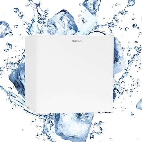 MANTA MM515P mini hladilnik, 46L, 6-stopenjski nadzor temperature, učinkovito hlajenje, predal z nizko temperaturo, nastavljive nogice / stran odpiranja, 48.7x48x45cm, bel (Pure White)