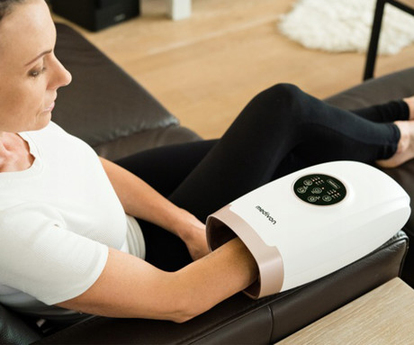 MEDIVON HAND masažna naprava za roke, profesionalna, PNEUMATIC / AIRBAG masaža, sproščanje / raztezanje / terapija, polnilna baterija, 6 načinov, 6 intenzivnosti, AcuPressure, funkcija gretja, timer