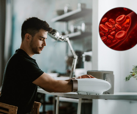 MEDIVON HAND masažna naprava za roke, profesionalna, PNEUMATIC / AIRBAG masaža, sproščanje / raztezanje / terapija, polnilna baterija, 6 načinov, 6 intenzivnosti, AcuPressure, funkcija gretja, timer