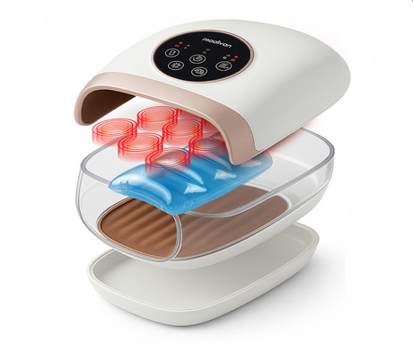MEDIVON HAND masažna naprava za roke, profesionalna, PNEUMATIC / AIRBAG masaža, sproščanje / raztezanje / terapija, polnilna baterija, 6 načinov, 6 intenzivnosti, AcuPressure, funkcija gretja, timer