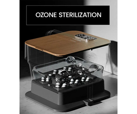 MEDIVON AQUA PRO vodna masažna naprava za stopala, profesionalna / premium, 505W, BUBBLE / ACUPRESSURE masaža, sproščanje / terapija, 6 masažnih glav, nastavljiva temperatura, Ozone funkcija, časovnik