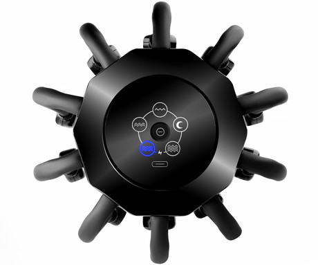 MEDIVON OCTOPUS masažna naprava za glavo / lasišče, profesionalna / ergonomska, 3D 360° VIBRACIJSKA masaža, sproščanje / terapija, polnilna baterija, 14 masažnih točk, 5 načinov, časovnik, USB Type-C