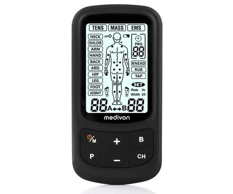 MEDIVON ODINFLEX EMS mišični elektrostimulator, profesionalni / medicinski, regeneracija / terapija, polnilna baterija, 60 programov, nastavljiva frekvenca / intenzivnost,  AccessFit, AllZone Comfort