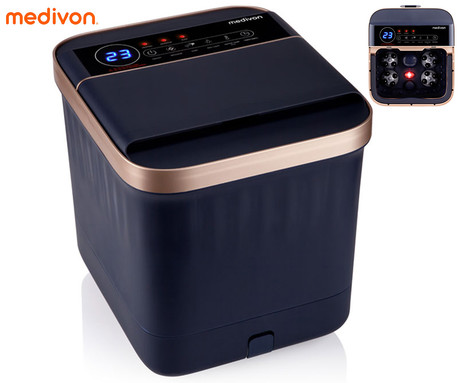 MEDIVON HYDRO vodna masažna naprava za stopala, profesionalna / premium, 505W, TAI CHI / ACUPRESSURE masaža, sproščanje / terapija, 6 masažnih glav, nastavljiva temperatura, SurfMode, daljinec, timer