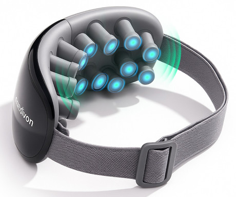 MEDIVON HORIZON TRAVEL 2 masažna naprava za oči / obraz, profesionalna, VIBRACIJSKA masaža, sproščanje / regeneracija / terapija, polnilna baterija, Bluetooth, 4 načini, časovnik, USB Type-C