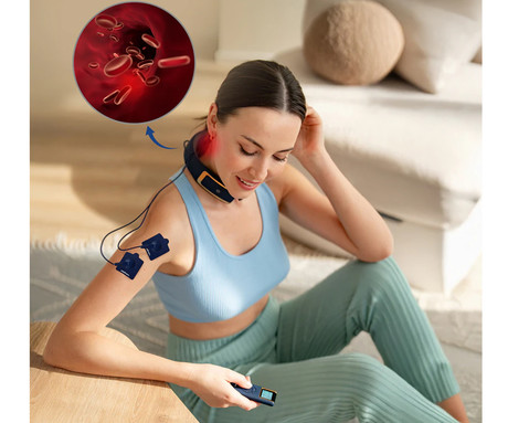 MEDIVON ULTRA EMS PRO mišični elektrostimulator, profesionalni / medicinski, 3D NeckFit, celovita EMS mišična terapija, polnilna baterija, funkcija gretja, magnetno delovanje, +2 elektrodi, +daljinec