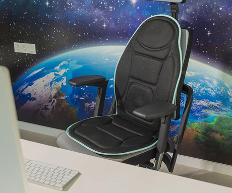 MEDIVON COSY MESH GO masažna blazina, profesionalna, 3D VIBRACIJSKA masaža, sproščanje / raztezanje / regeneracija, večconska globoka masaža, funkcija gretja, ActiveContour izdelava, USB-C napajanje