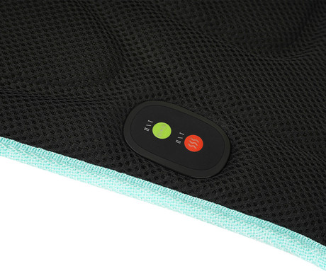 MEDIVON COSY MESH GO masažna blazina, profesionalna, 3D VIBRACIJSKA masaža, sproščanje / raztezanje / regeneracija, večconska globoka masaža, funkcija gretja, ActiveContour izdelava, USB-C napajanje