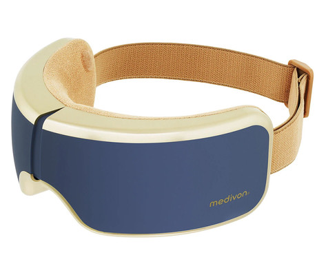 MEDIVON HORIZON PRO 2 masažna naprava za oči / obraz, profesionalna, VIBRACIJSKA / AIRBAG masaža, sproščanje / terapija, polnilna baterija, Bluetooth, 5 načinov, AirPressure, funkcija gretja, časovnik