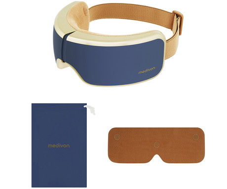 MEDIVON HORIZON PRO 2 masažna naprava za oči / obraz, profesionalna, VIBRACIJSKA / AIRBAG masaža, sproščanje / terapija, polnilna baterija, Bluetooth, 5 načinov, AirPressure, funkcija gretja, časovnik