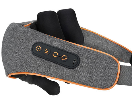 MEDIVON COLLAR SIMPLE 2 masažna naprava za telo, profesionalna, 3D SHIATSU masaža, 3 načini, sproščanje / raztezanje / regeneracija, polnilna baterija, funkcija gretja, časovnik, gumbi, ročaji, USB-C