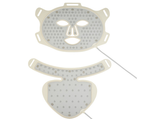 MEDIVON LUMI MAX 3V1 maska za LED svetlobno terapijo, profesionalna / medicinska, regeneracija / Red Light Therapy, polnilna baterija, 744 LED diod, 6 načinov, 3 intenzivnosti, daljinec, timer, Velcro