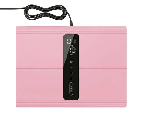 MEDIVON OXYA PRO fitnes vibracijska plošča / naprava, profesionalna, 90W, 3 načini, 20 stopenj intenzivnosti, protizdrsna površina, LED zaslon, vadba / masaža / raztezanje, daljinec, timer, roza