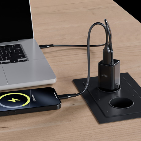 ALLITY ATC-01 GaN polnilec, 30W, 1x USB Type-C, 1x USB Type-A, črn