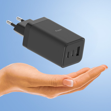 ALLITY ATC-01 GaN polnilec, 65W, 2x USB Type-C, 1x USB Type-A, črn