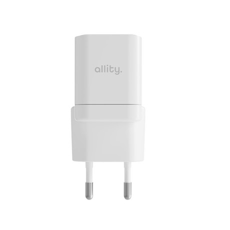 ALLITY ATC-01 GaN polnilec, 20W, 1x USB Type-C, 1x USB Type-A, bel