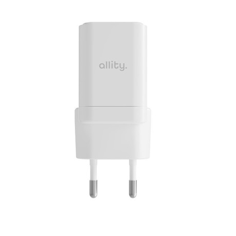 ALLITY ATC-01 GaN polnilec, 30W, 1x USB Type-C, 1x USB Type-A, bel
