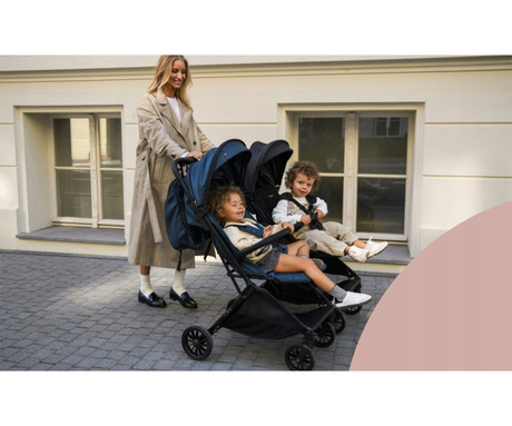MoMi ANDREA adapterji za povezavo vozičkov, 3 kos, črni