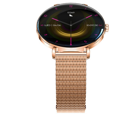 FOREVER Lucca SB-370 pametna ura, 1.43" AMOLED, + pikčasti pašček, roza zlata (Rose Gold)