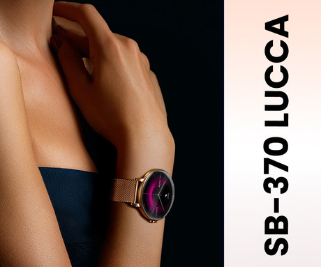 FOREVER Lucca SB-370 pametna ura, 1.43" AMOLED, + pikčasti pašček, roza zlata (Rose Gold)