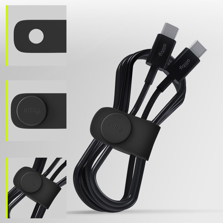 ALLITY ATK 5v1 komplet dodatne opreme, 18-predelni organizator / torbica, 20.000mAh 22.5W powerbank, 20W GaN adapter / polnilec, 1m 60W USB-C / USB-C kabel, 3x silikonska vezica, črn