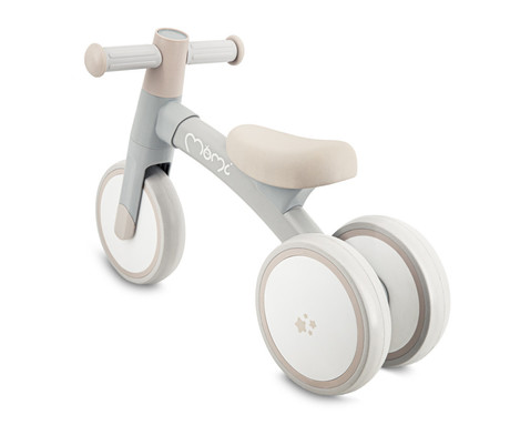 MoMi TEDI otroško kolo / poganjalec, notranja in zunanja uporaba, trojna kolesa, nedrseči ročaji, trden okvir, lahka teža, 56x36x24 cm, sivo