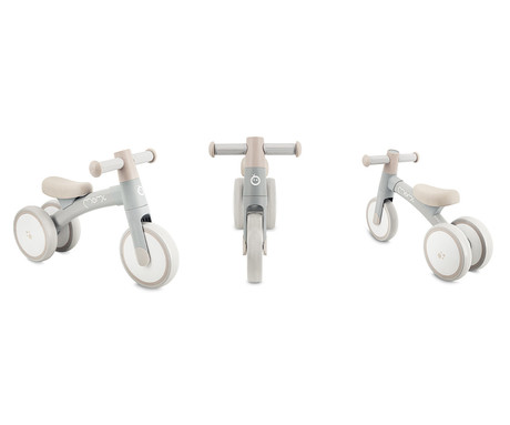 MoMi TEDI otroško kolo / poganjalec, notranja in zunanja uporaba, trojna kolesa, nedrseči ročaji, trden okvir, lahka teža, 56x36x24 cm, sivo