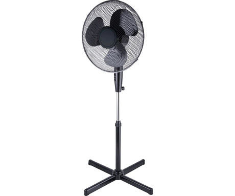 PLATINET PSF1616 ventilator, 16" (41cm), 40W moč, 3 lopatice, samostoječ, MESH zaščitna mreža, robustna konstrukcija, nizka poraba energije, tiho delovanje, kovina, 120x60x60cm, črn