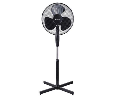 PLATINET PSF1616 ventilator, 16" (41cm), 40W moč, 3 lopatice, samostoječ, MESH zaščitna mreža, robustna konstrukcija, nizka poraba energije, tiho delovanje, kovina, 120x60x60cm, črn