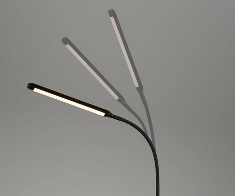 PLATINET PFL20 talna LED svetilka, 10W, do 680 lumnov, nastavljiva svetlost, nastavljiva barvna temperatura, upogljiva, IP20 odpornost, +daljinski upravljalnik, 152x23x23cm, črna