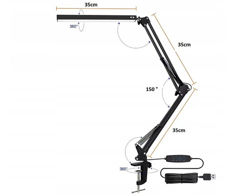 PLATINET PDLD10 namizna LED svetilka