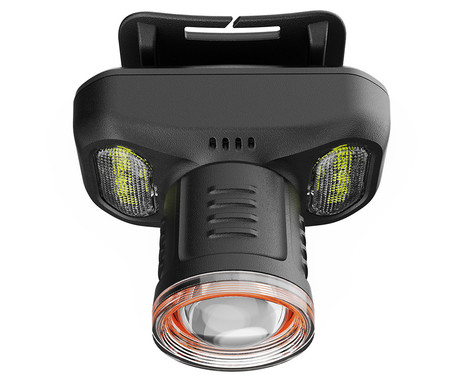 PLATINET PHL2923 naglavna LED svetilka, 3.4W moč, 250 lumnov, 1500mAh polnilna baterija, nastavljiva svetlost, ZOOM funkcija, 5 načinov delovanja, upravljanje z gumbi, +naglavni trak, USB Type-C, črna