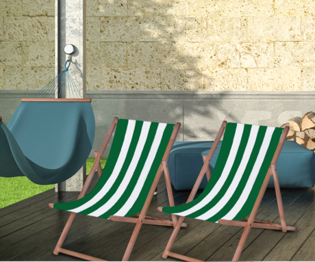 PLATINET PSW leseni ležalnik, MADE in EU, 3 stopnje nastavitve, zložljiva oblika, ultra lahka teža, zaščita pred nenamernim zlaganjem, bukov les, UV & vodoodporna tkanina, zeleno-bel