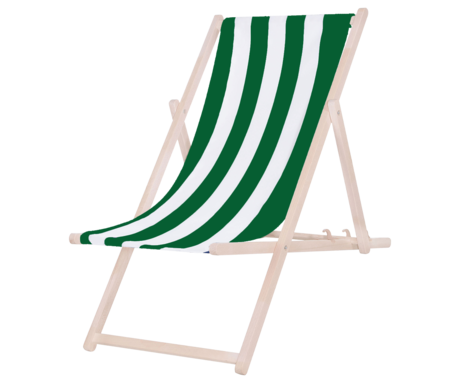 PLATINET PSW leseni ležalnik, MADE in EU, 3 stopnje nastavitve, zložljiva oblika, ultra lahka teža, zaščita pred nenamernim zlaganjem, bukov les, UV & vodoodporna tkanina, zeleno-bel