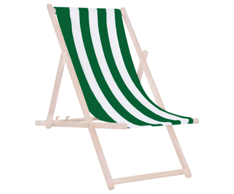 PLATINET PSW leseni ležalnik, MADE in EU, 3 stopnje nastavitve, zložljiva oblika, ultra lahka teža, zaščita pred nenamernim zlaganjem, bukov les, UV & vodoodporna tkanina, zeleno-bel