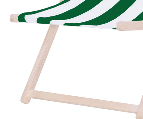 PLATINET PSW leseni ležalnik, MADE in EU, 3 stopnje nastavitve, zložljiva oblika, ultra lahka teža, zaščita pred nenamernim zlaganjem, bukov les, UV & vodoodporna tkanina, zeleno-bel