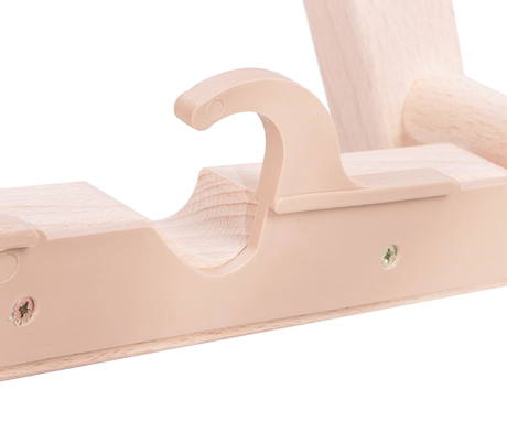 PLATINET PSW leseni ležalnik, MADE in EU, 3 stopnje nastavitve, zložljiva oblika, ultra lahka teža, zaščita pred nenamernim zlaganjem, bukov les, UV & vodoodporna tkanina, zeleno-bel