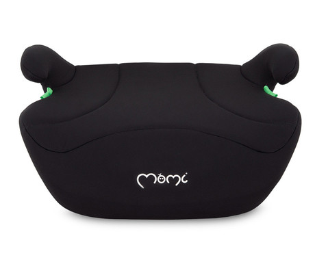 MoMi LIKO otroški avtosedež / booster, i-SIZE, univerzalni, EPA penasto mehko oblazinjenje, HDPE trpežna plastika, ergonomski ročaji, pralna tkanina, za otroke 125-150cm, 39x43x20cm, črn