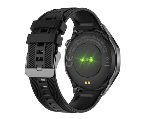 FOREVER xBASE SW-720 pametna ura, 1.43" AMOLED zaslon, 2 paščka, BT 5.3, Android + iOS, baterija, aplikacija, spremljanje zdravja / spanca / aktivnosti, AGC 6H steklo, IP68, črna (Classic Black)