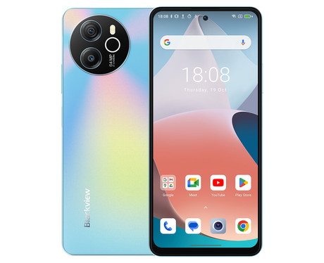 Blackview SHARK 8 pametni telefon, 6.78", 8GB+128GB, 4G LTE, IPS 2.4K FHD+, 120Hz, Android, 5000mAh, Dual SIM, GPS, + ovitek, moder (Galaxy Blue)