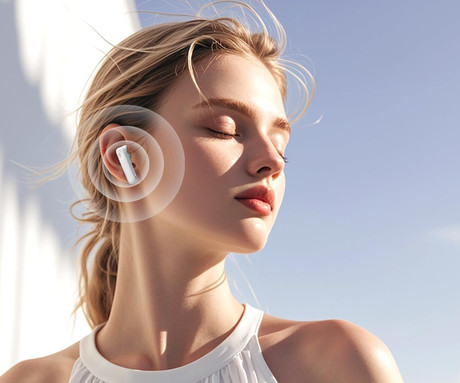 Blackview AIRBUDS 12 brezžične ušesne slušalke, Bluetooth 5.4, Advanced ANC & ENC, LED zaslon, klicanje, mikrofon, polnilna postaja, do 28 ur, IPX7 vodoopornost, USB Type-C, bele (Ivory White)