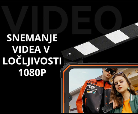 Blackview BV4800 SE robustni pametni telefon, 6.56", 4G LTE, 4GB+64GB, HD+ IPS, 90Hz, Android, 5100mAh, WIFI 5, BT 5.2, Dual SIM, GPS, NFC, Glove Mode, IP68 & IP69K & MIL-STD-810H, črn